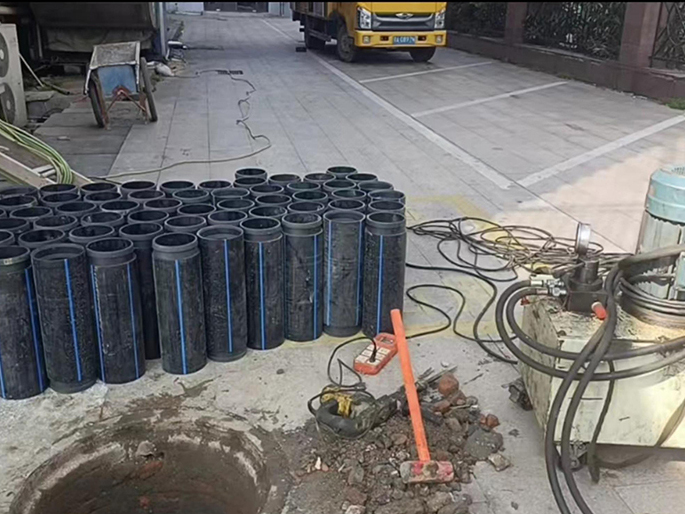 平武PE置换管厂家 DN315置换管 非开挖管短管置换